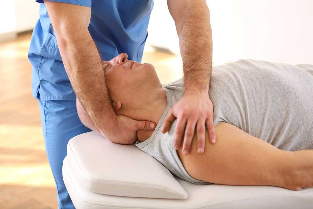 Chiropractic photo from Adobe Stock